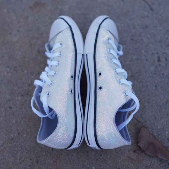 Converse All Star Low Glitter Ox Sneakers – Style 665979C – Women's/Youth Size 5 - Picture 5 of 11